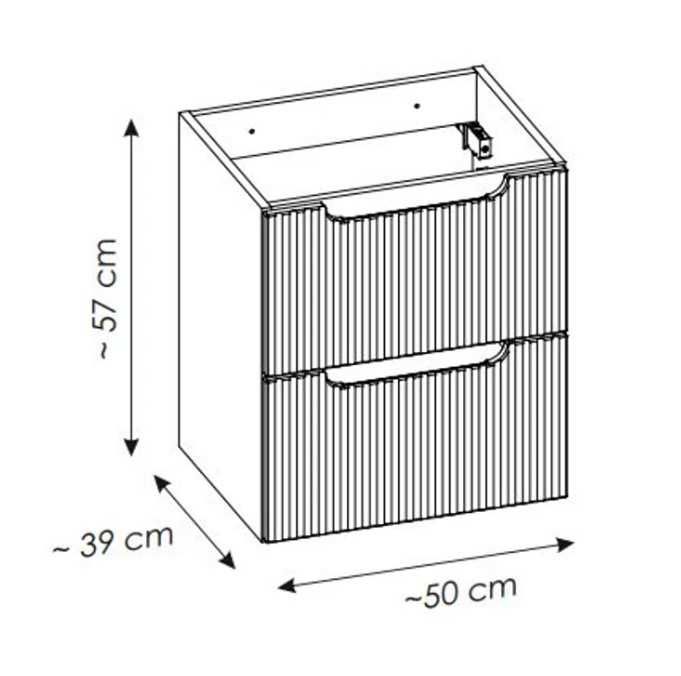 Zestaw szafek łazienkowych 130 cm - NOWY - 60 + 50 + 20 cm