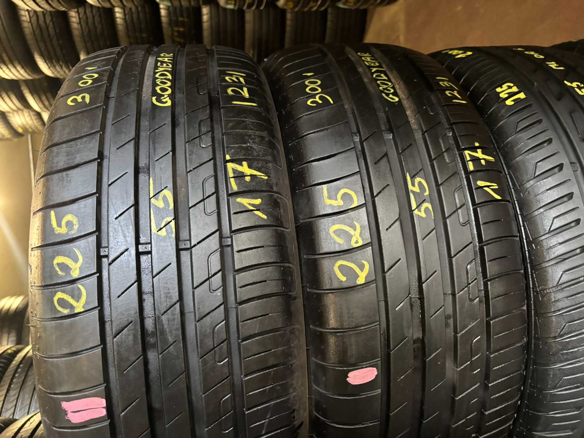 2X OPONY LETNIE 225/55R17 101Y Goodyear EfficientGrip 7.9MM 2023R CAŁE