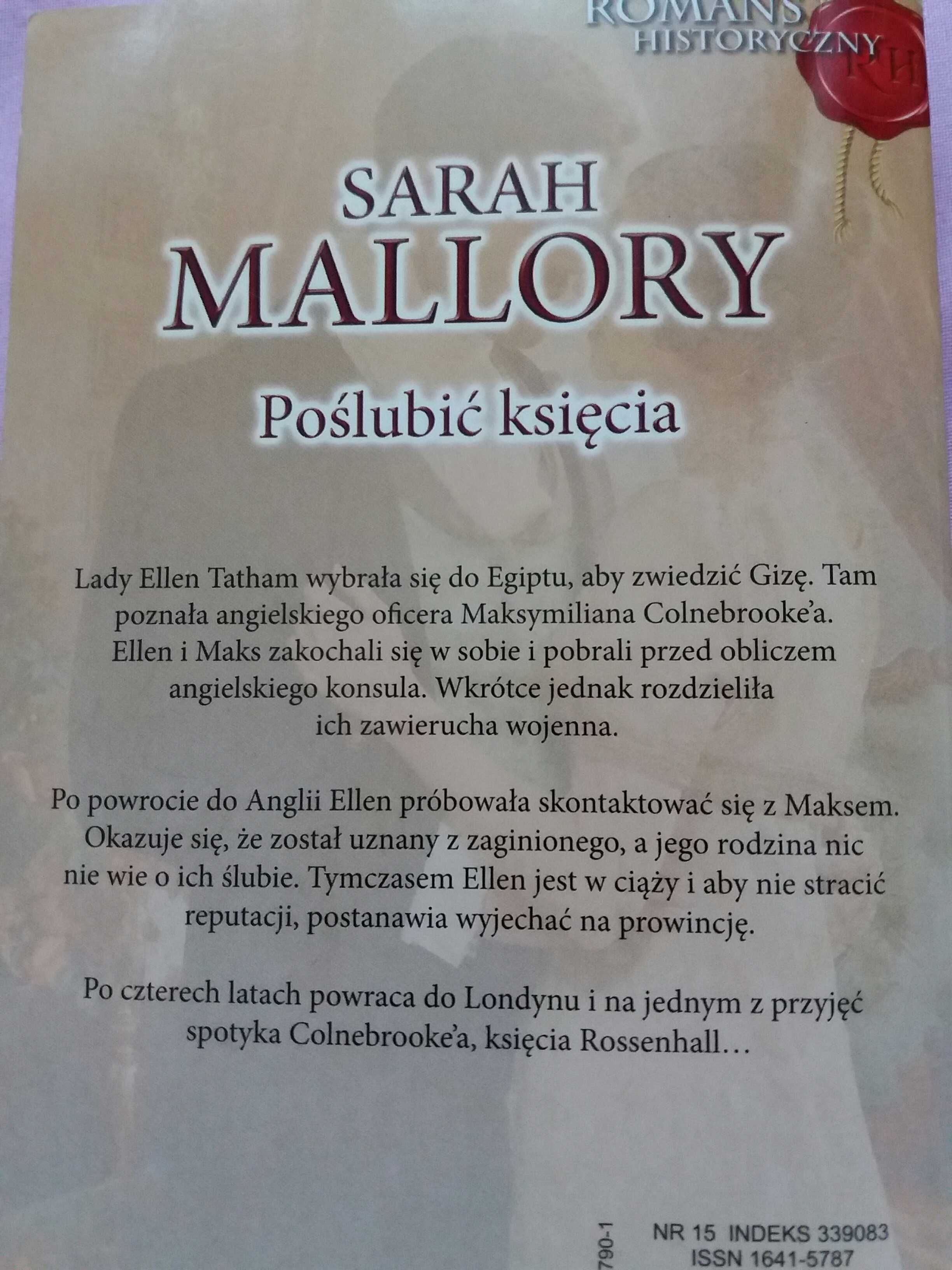 Poślubić Księcia Sarah Mallory romans historyczny bdb