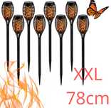 4x Lampa solarna 96LED LATARNIA POCHODNIA WBIJANA płomień XXL 78cm