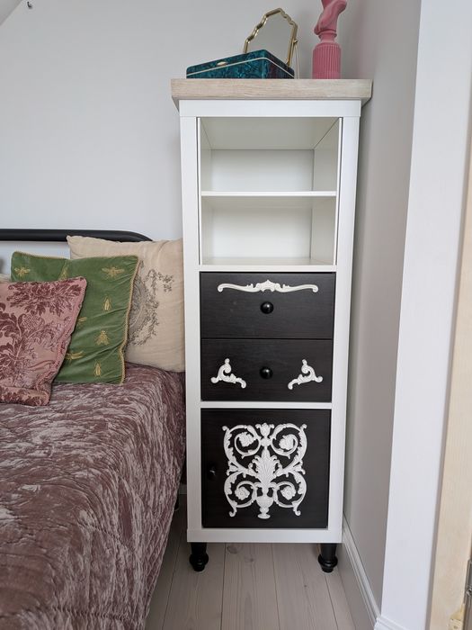 komoda szafka słupek glamour Ikea hacks Kallax