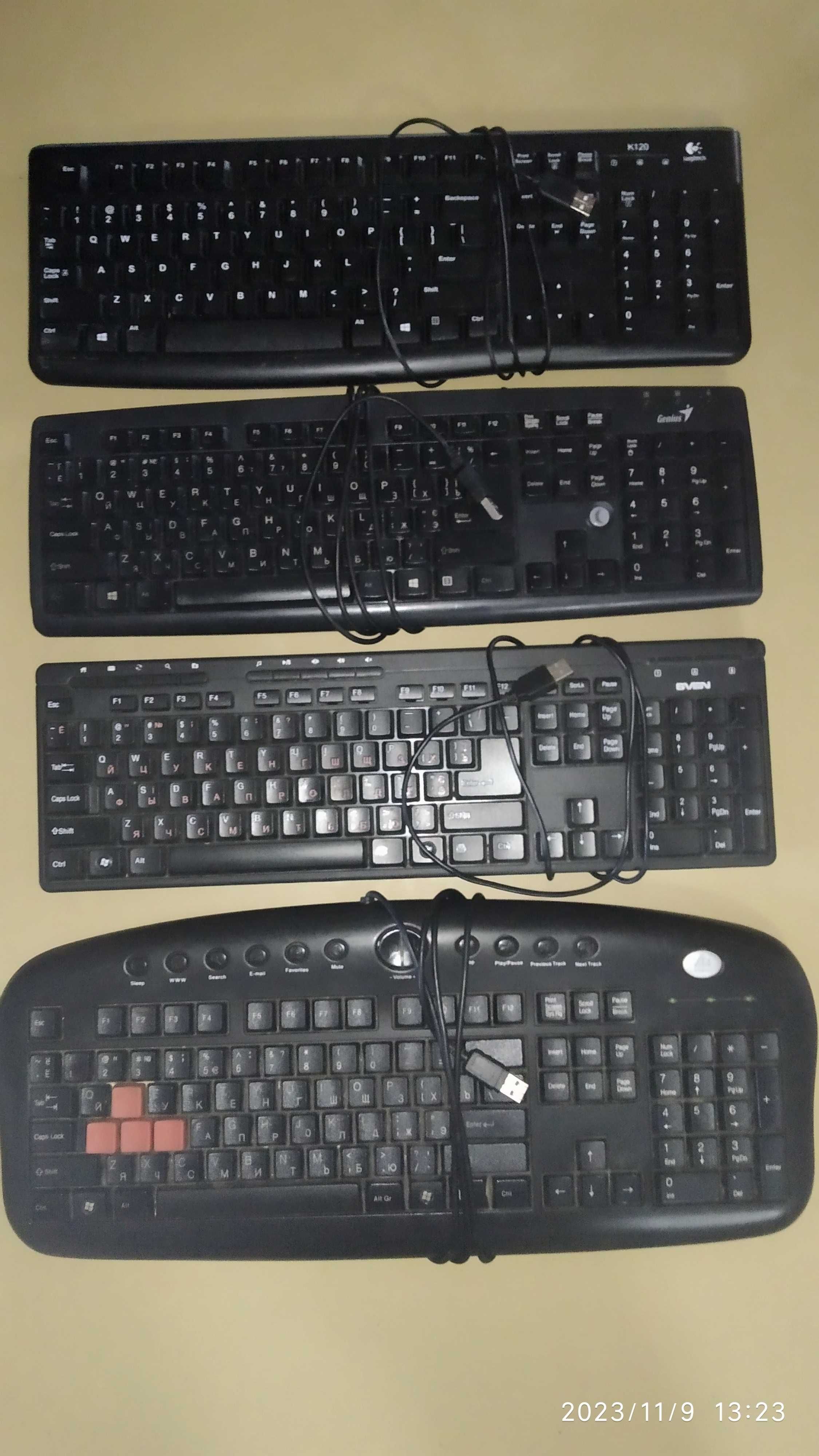 Клавиатура usb, беспроводная Genius,Sven,Logitech,Trust,Vinga,Real7090