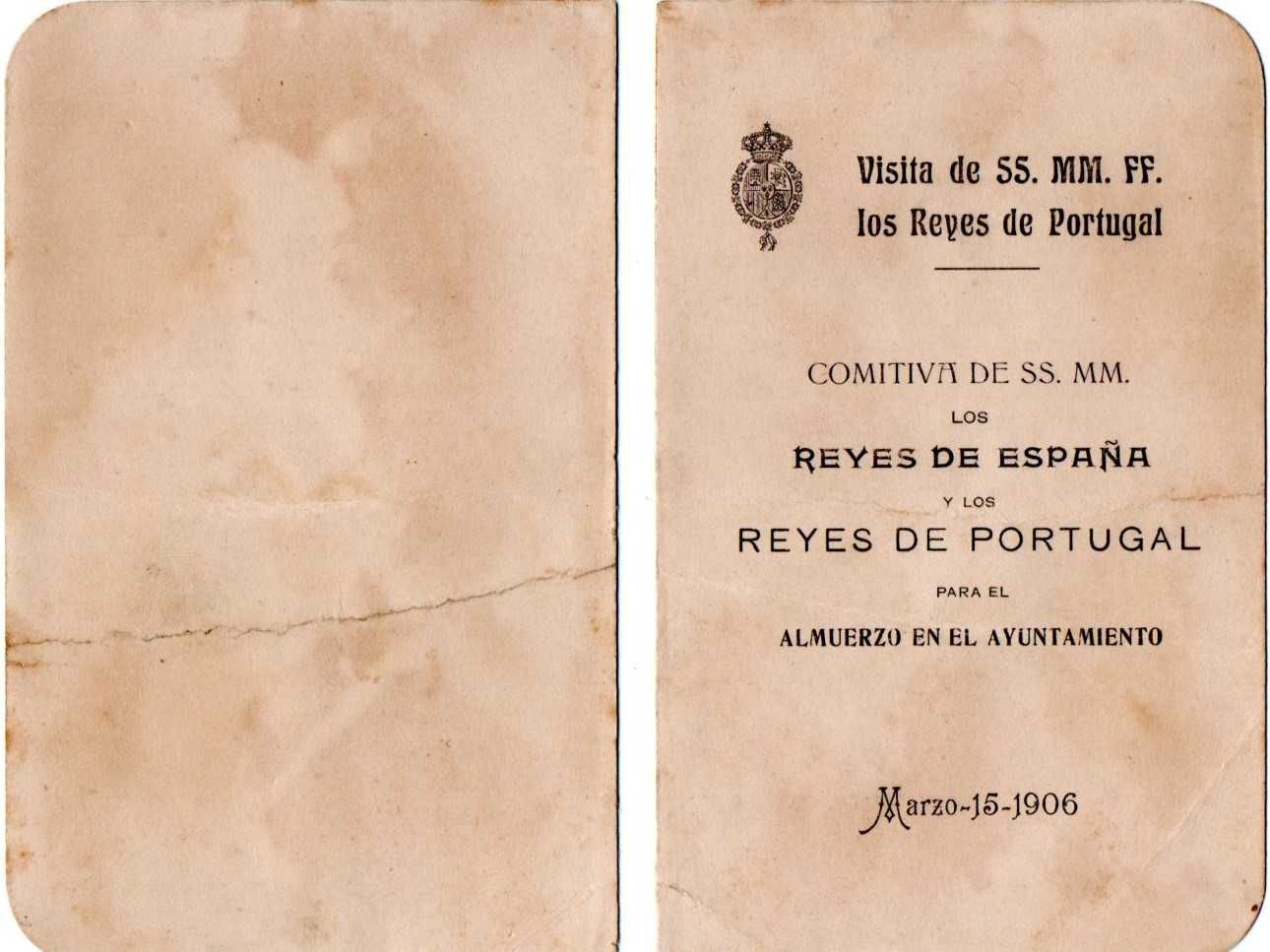 Conjunto - Visita do Rei de Espanha Afonso XIII a Portugal (1903)
