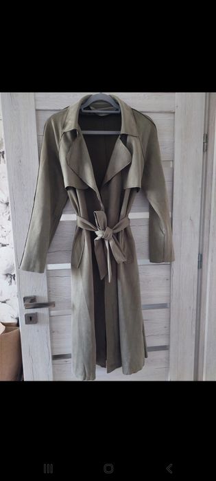 Trencz ala zamsz na jesień