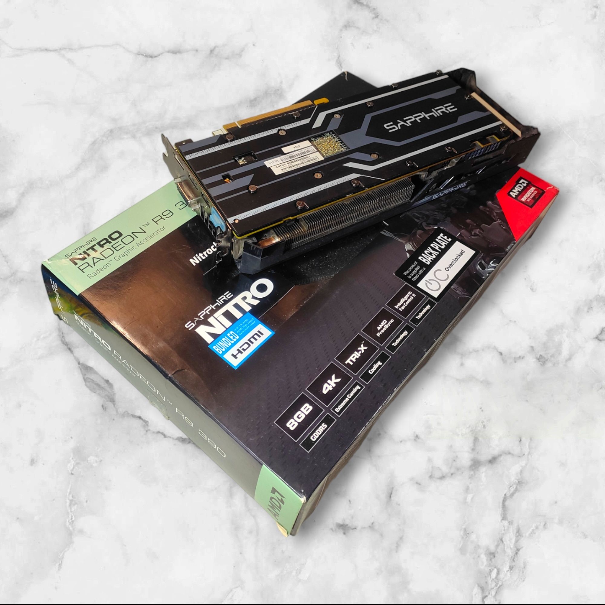 Ігрова відеокарта 8gb DDR5 4K AMD HDMI RADEON R9 390 Sapphire