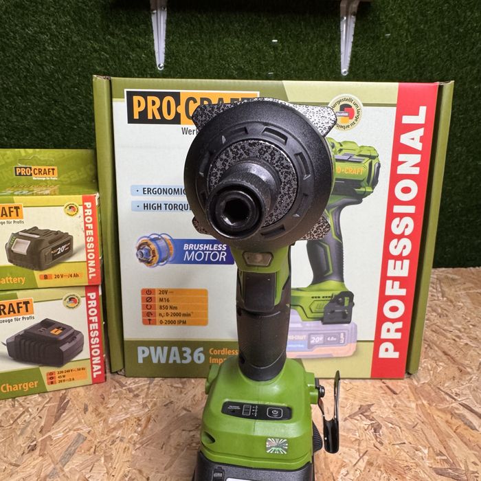 Ударний гайковерт Procraft PWA36 850 Н·м | Безщітковий | 20В