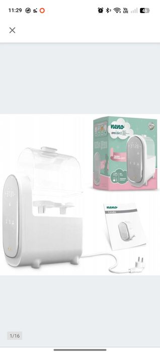 Neno Lindo Podgrzewacz sterylizator do butelek 6w1