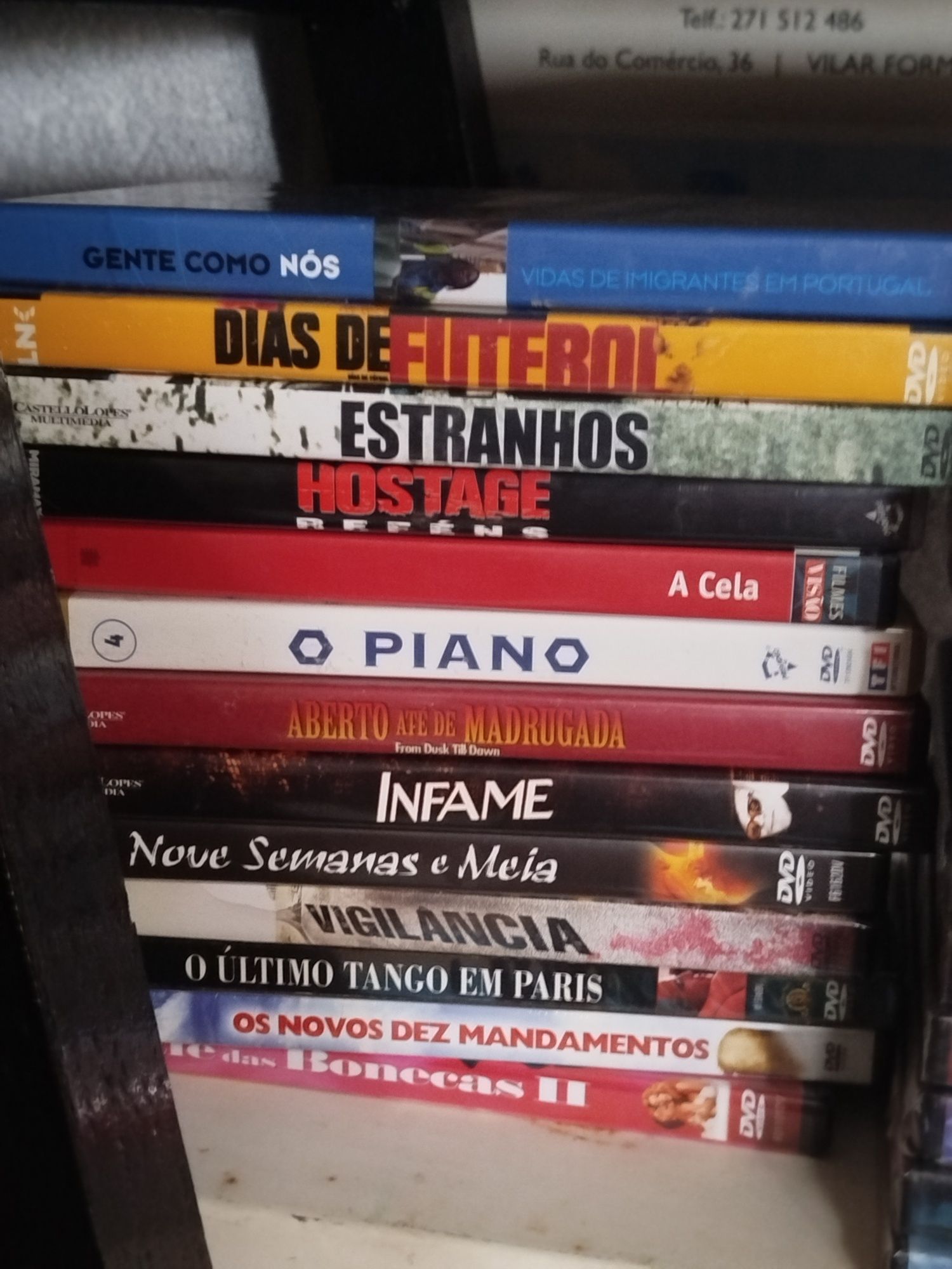 DVDs de filmes novos