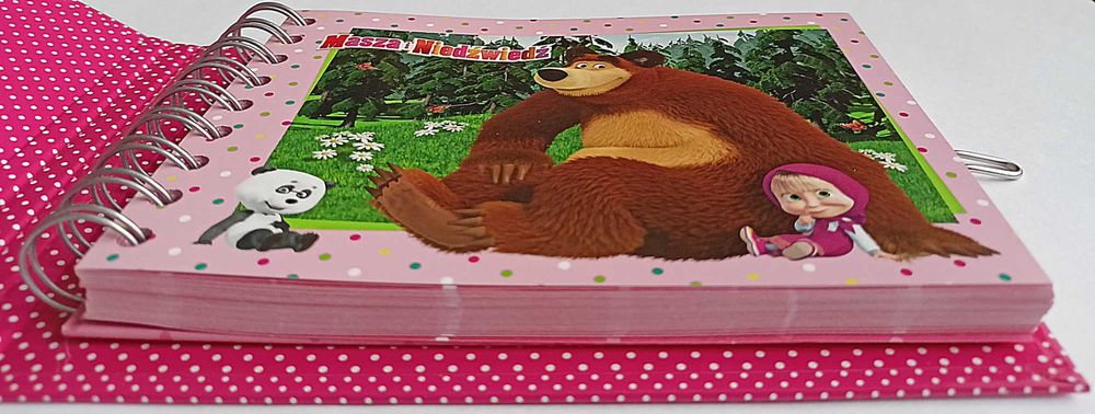 Pamiętnik dziecięcy zamykany na kłódkę Masza i Niedźwiedź nowy