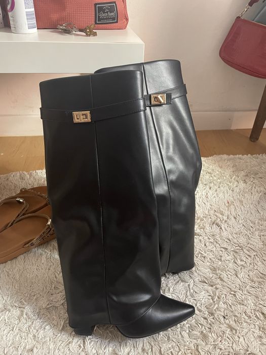 Botas cano longo salto alto