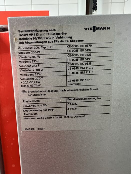 Piec gazowy kondensacyjny firmy Viessmann Vitokrossal 300