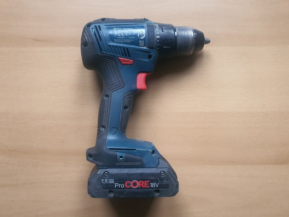 Wkrętarka Bosch GSR 18V-55 używana, stan bdb + bateria 4Ah