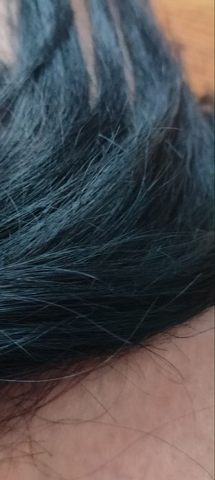 Włosy tape on czarny