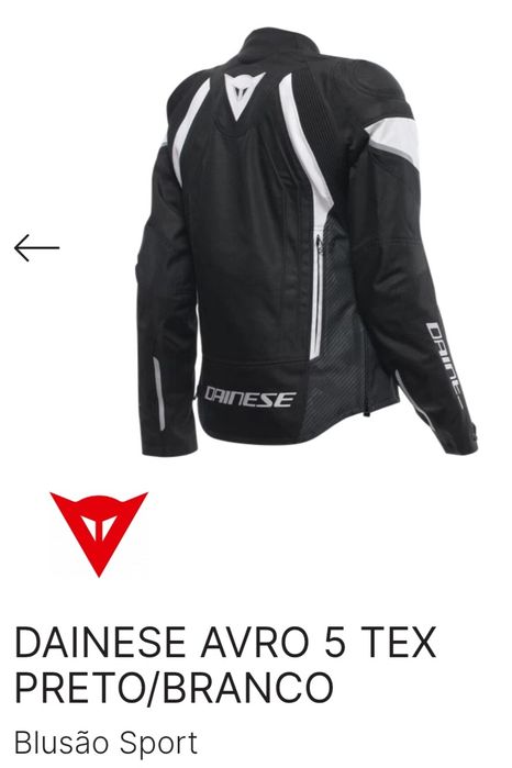 Casaco Motard Dainese Avro 5 TEX