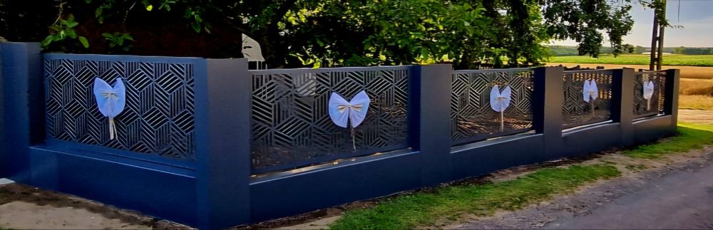 Ogrodzenie cnc nowoczesne aluminium, płot