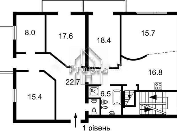 Продаж 4к квартири 210 м2 вул.Тарасівська, Центр, Царський будинок