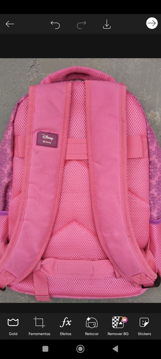 Mochila escolar menina