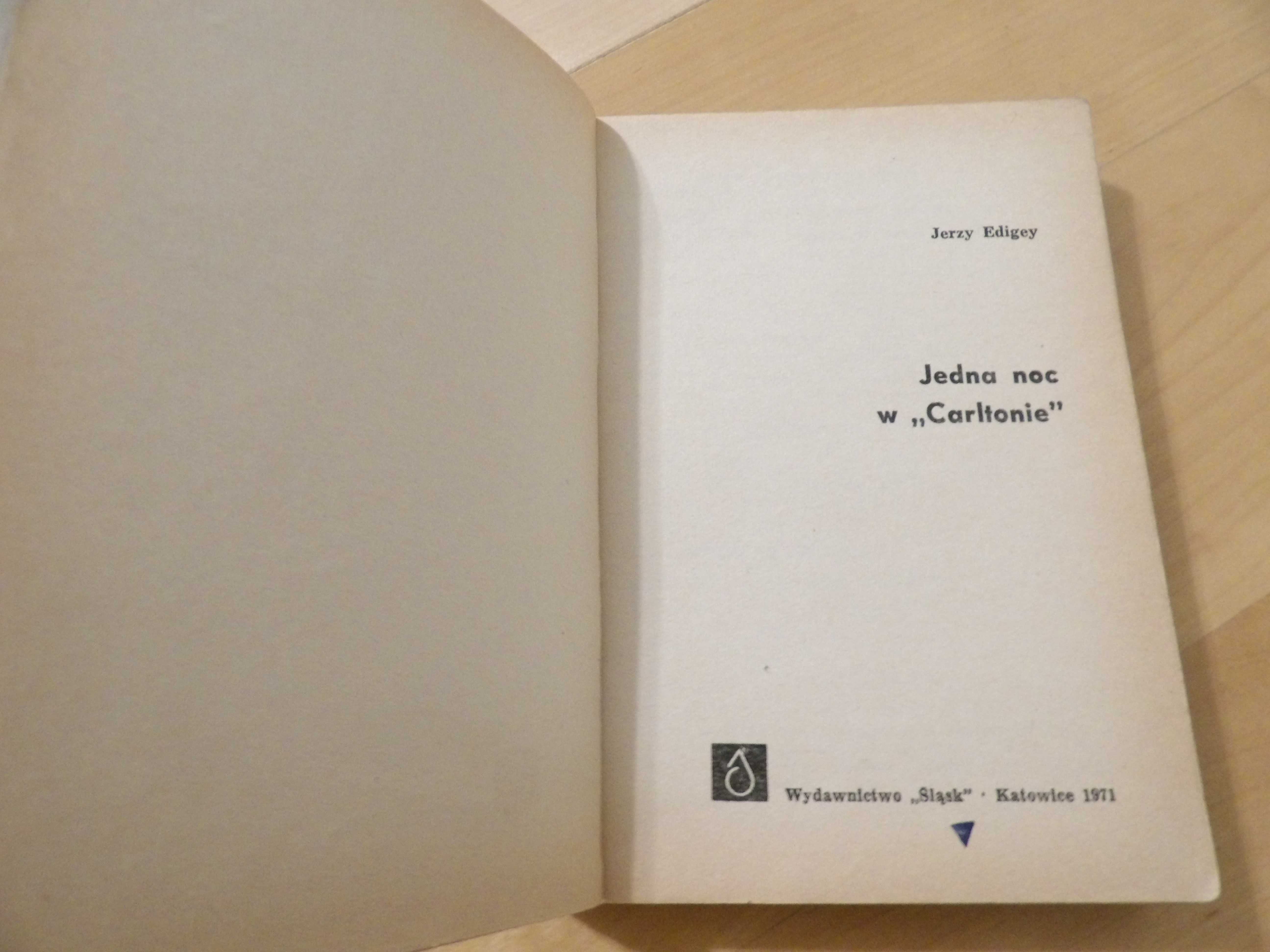 Jedna noc w Carltonie-Jerzy Edigey
