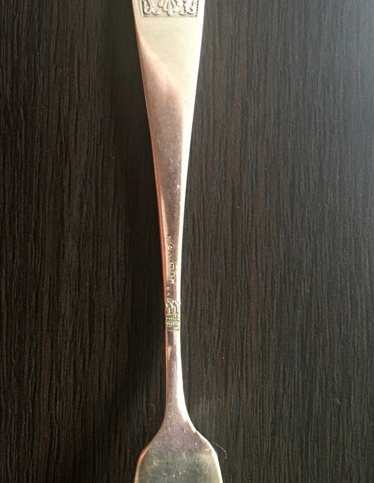 Posrebrzane, bardzo stare widelczyki do ciasta