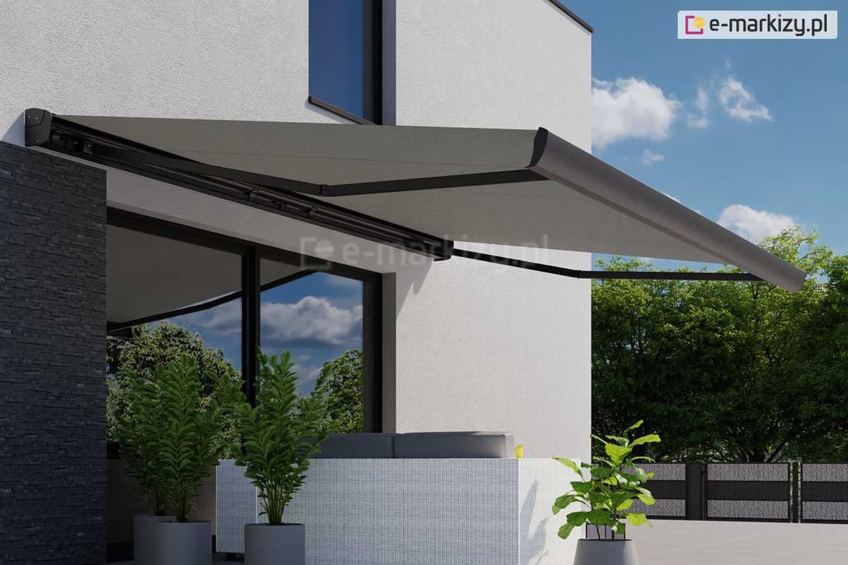 Markizy taras balkon sklep restauracja Corsica elektryczna w kasecie