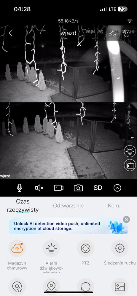 Zewnętrzna kamera wifi
