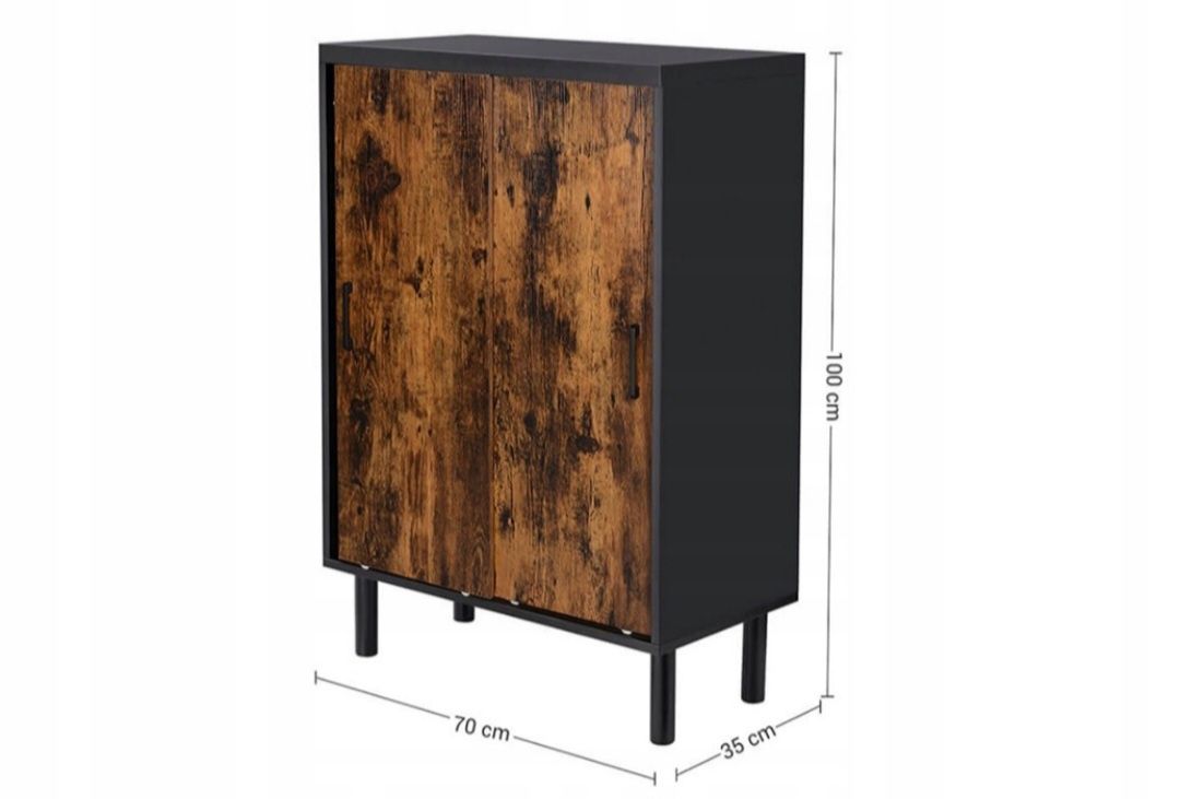 Szafka na buty Songmics 70 x 100 x 35 cm odcienie brązu