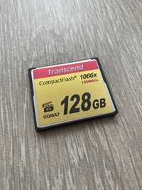 Карта пам‘яті флешка Compact Flash Transcend 128GB CF 1066