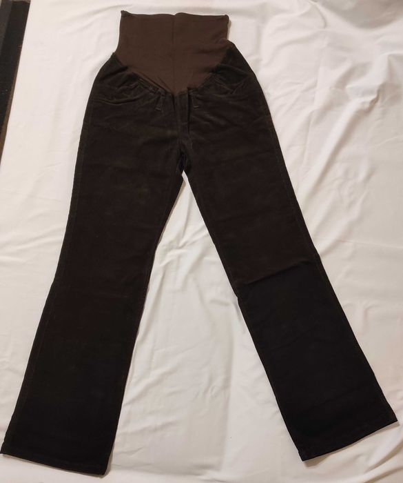 Spodnie ciążowe sztruks L