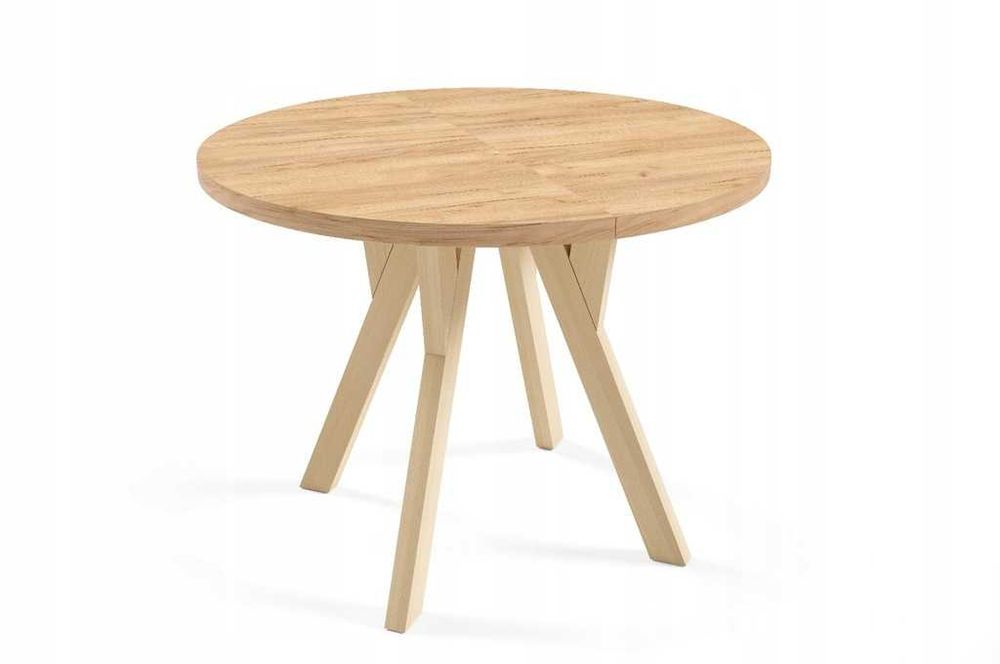 Rozkładany stół ORIO okrągły 100/140/200 cm (wkładka 40 cm)