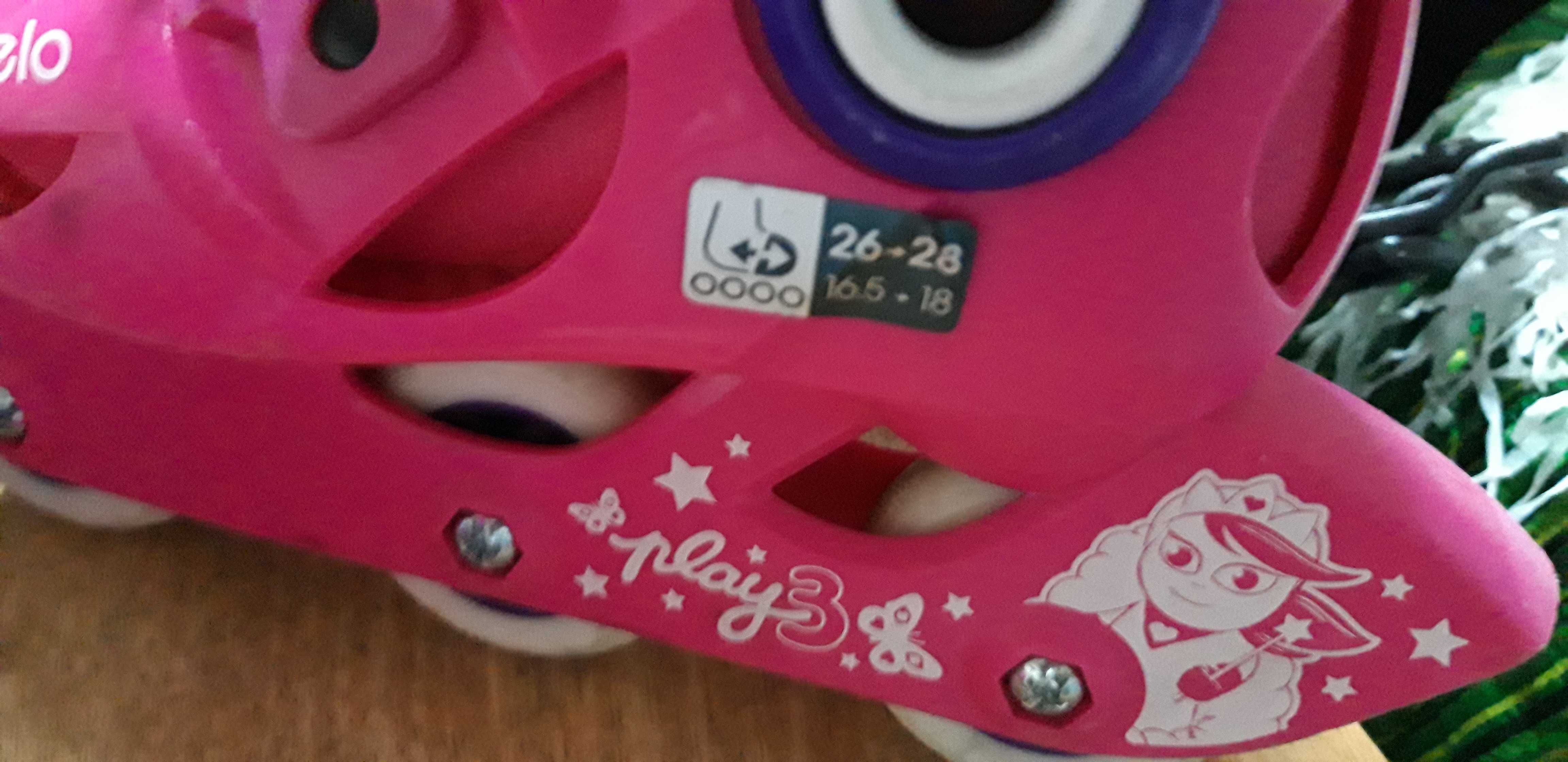 Patins criança azul ou rosa