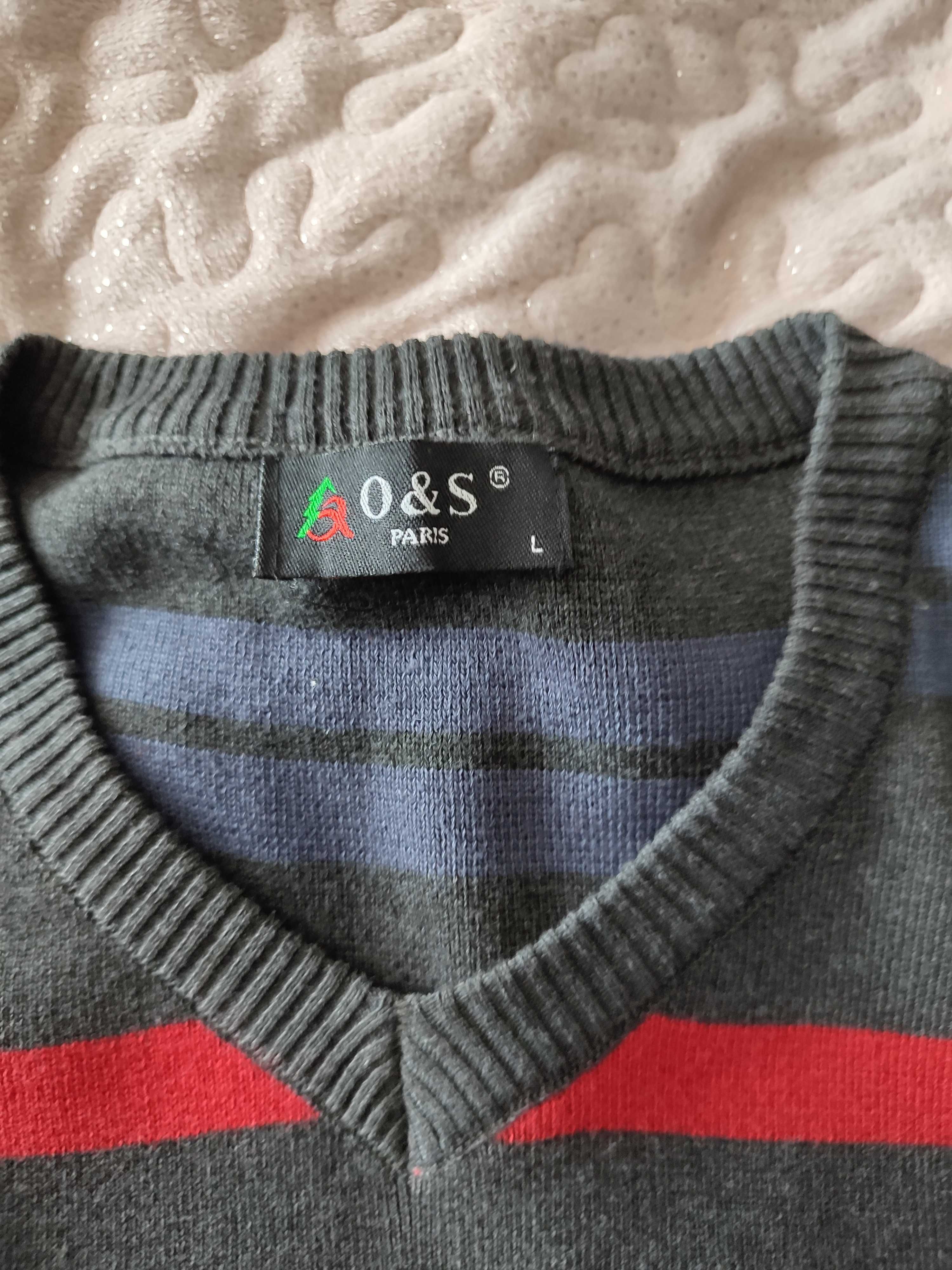 Męski sweter w paski
