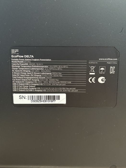 ecoflow delta ef3 pro 1260wh