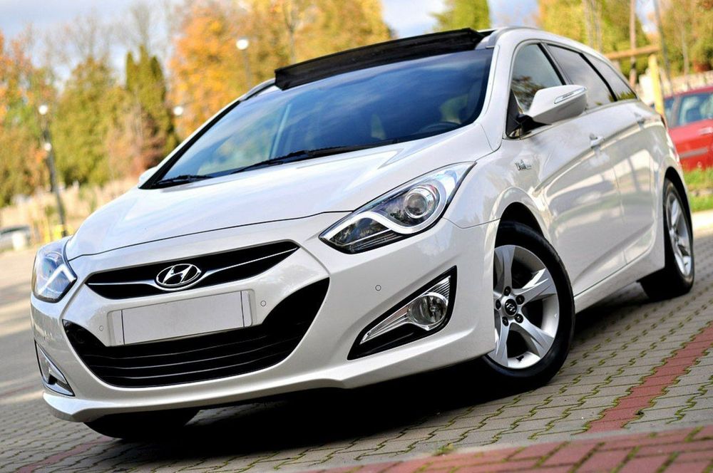 Hyundai i40 Biała Perła 1,7CRDi 115Km Ledy Panorama Skóra Navi Kamera Full Opcja
