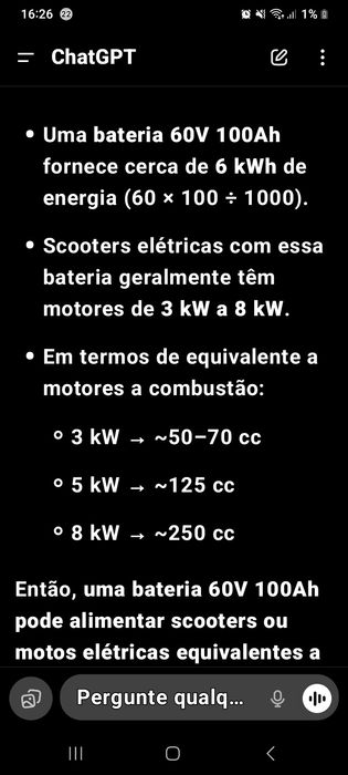 Bateria nova 60v 100ah scooter trotinets  scooter autocaravanas etc.