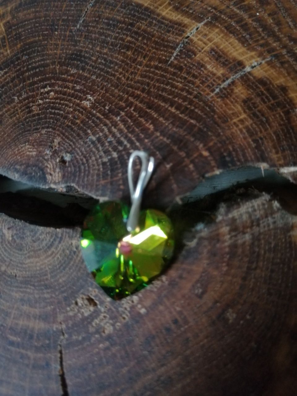 Swarovski srece, wisiorek