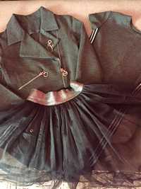 Косуха, фатинова спідниця, сукня для дівчинки підлітка 148-160 см.