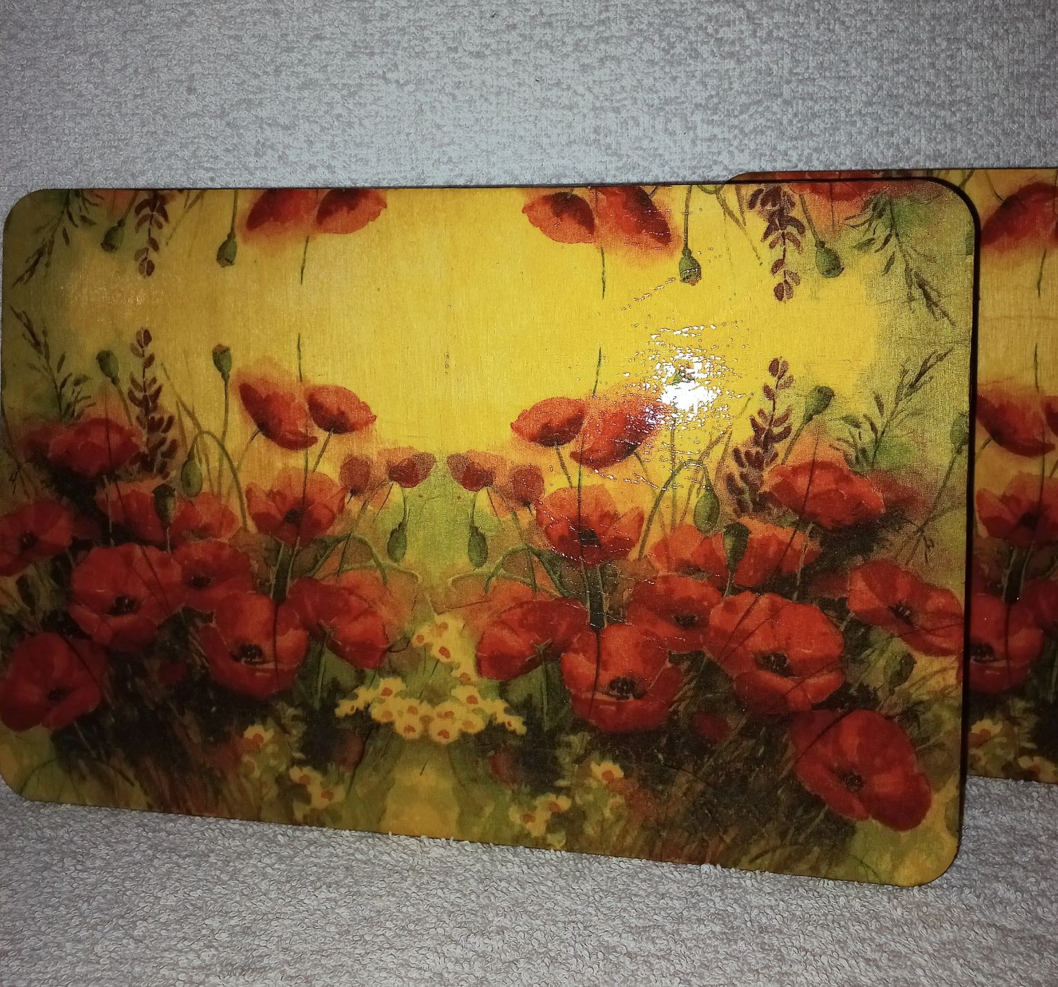 Zestaw podstawek, decoupage, hand made