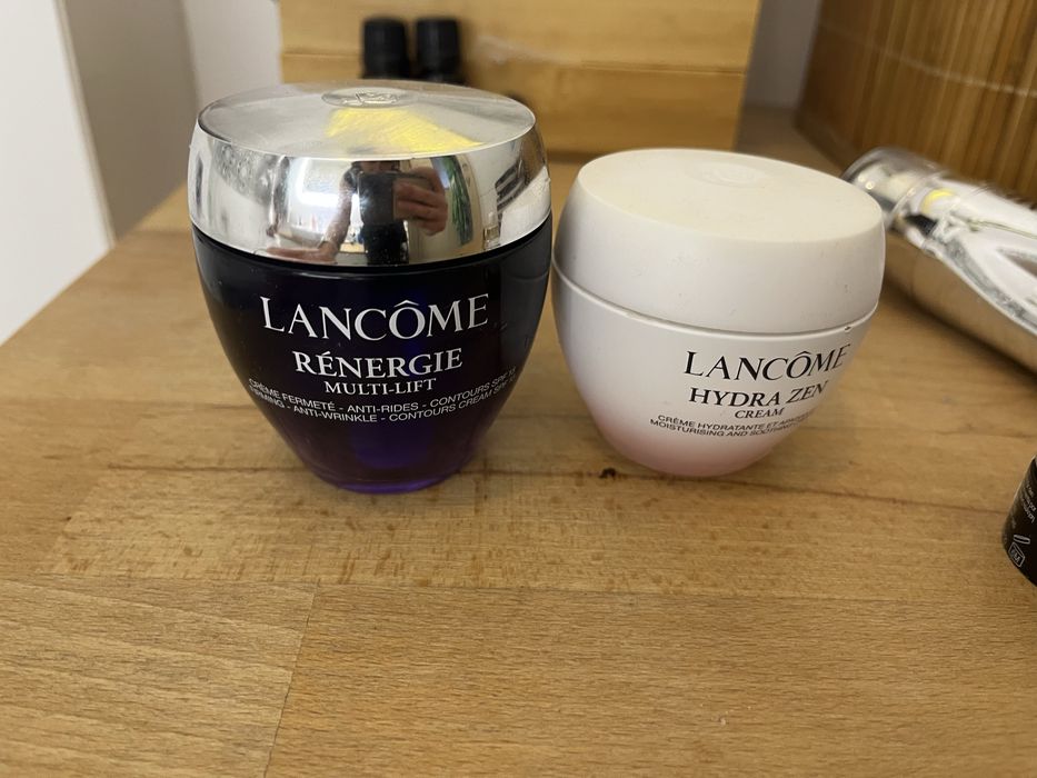 Puste słoiki opakowania Lancome krem serum