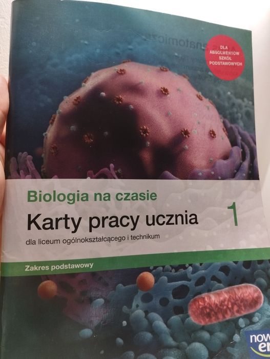 Karty pracy ucznia 1. Biologia na czasie dla liceum i technikum,.