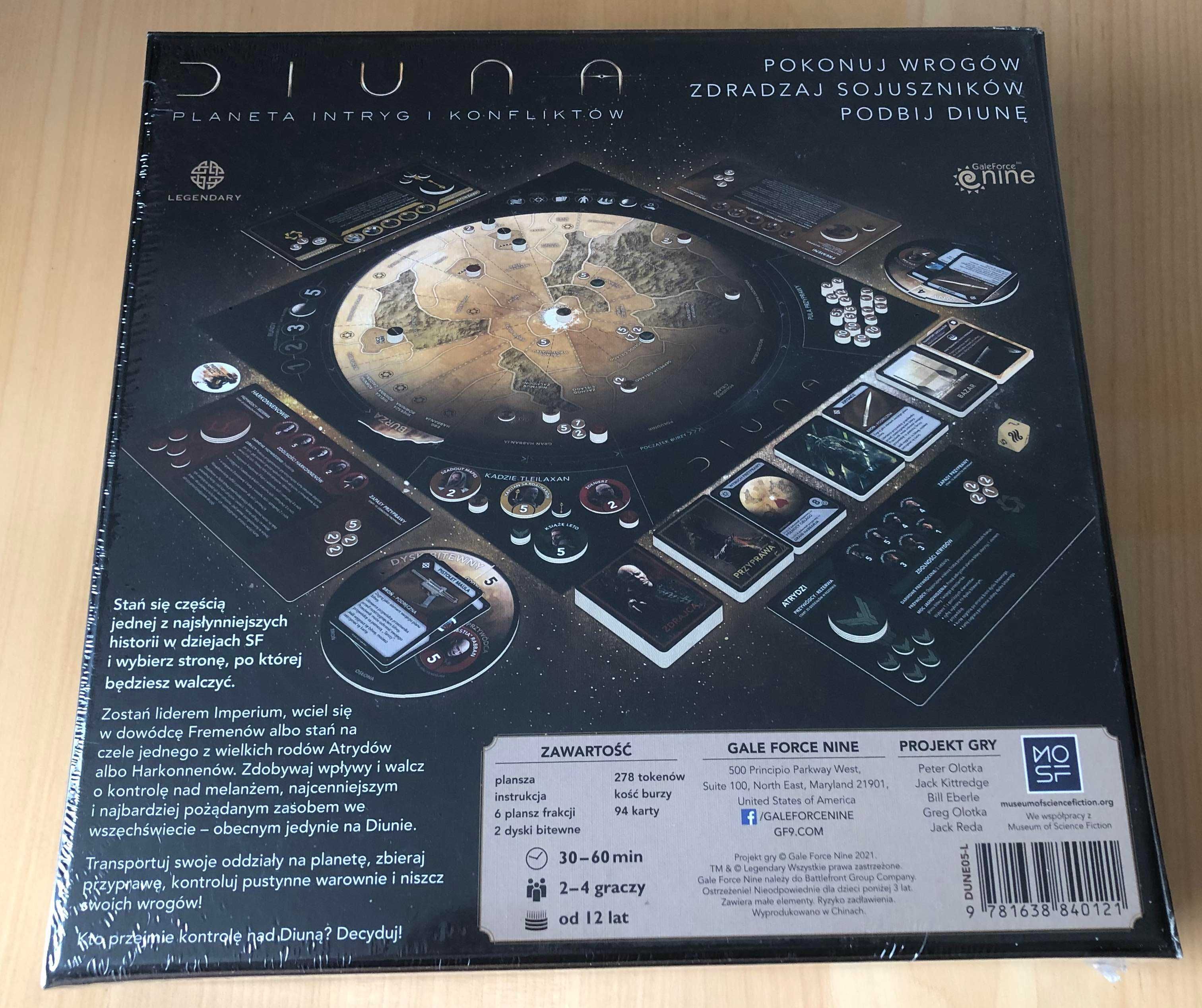 Diuna: Planeta intryg i konfliktów - gra planszowa