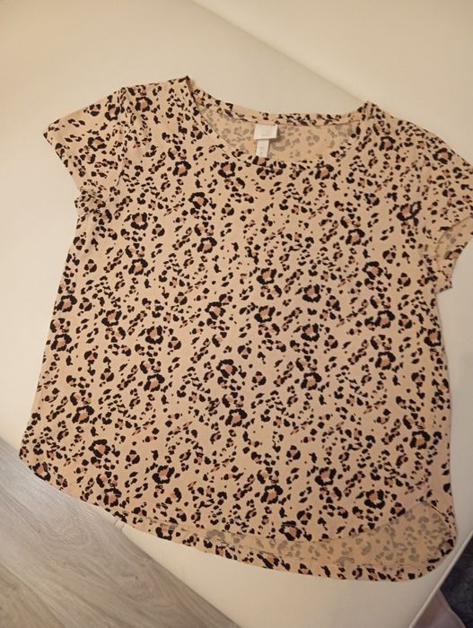 Koszulka w panterkę H&M rozmiar S