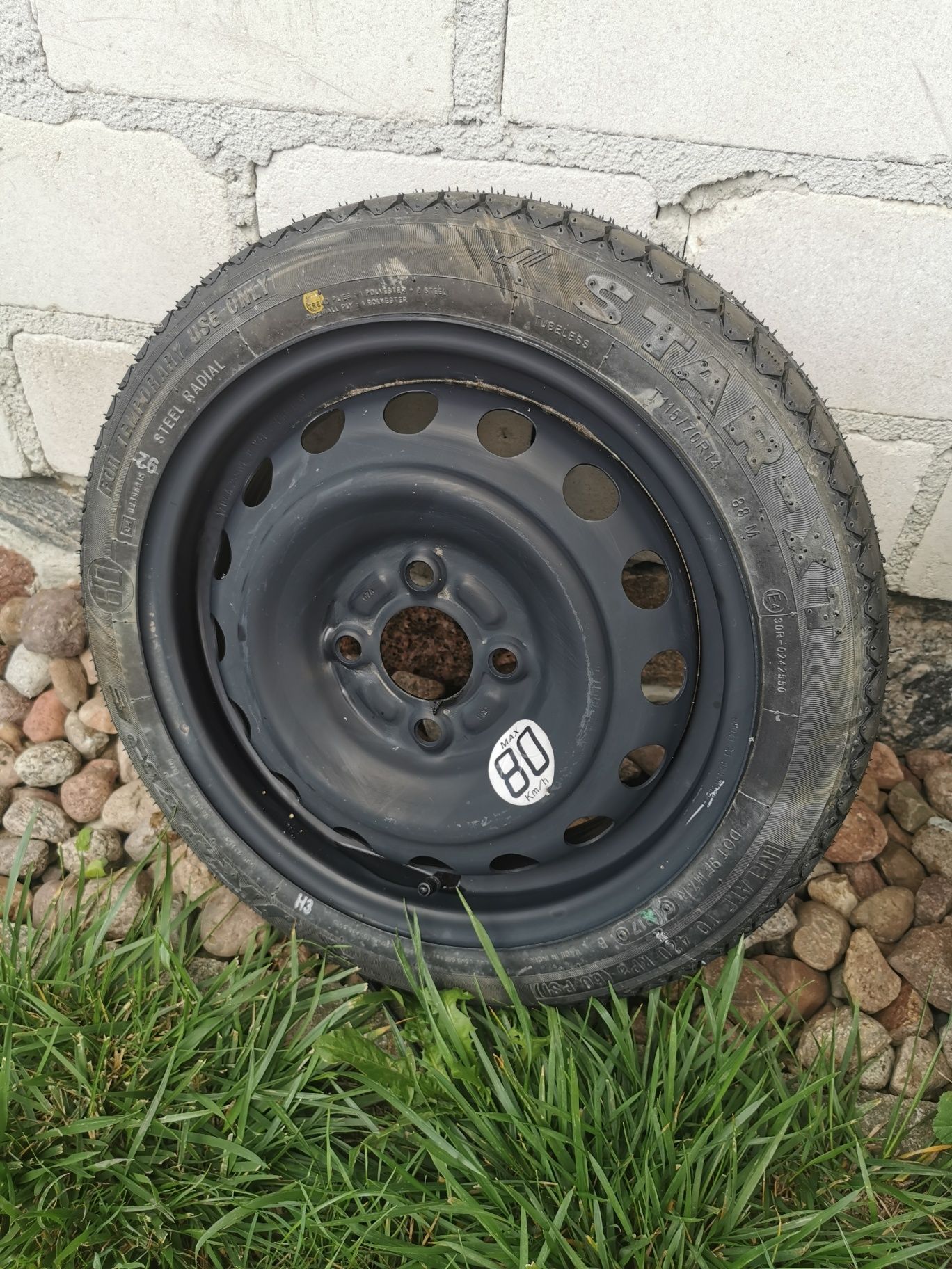 Koło dojazdowe  4x14 Renault Clio Nissan 115/70R14 4x100