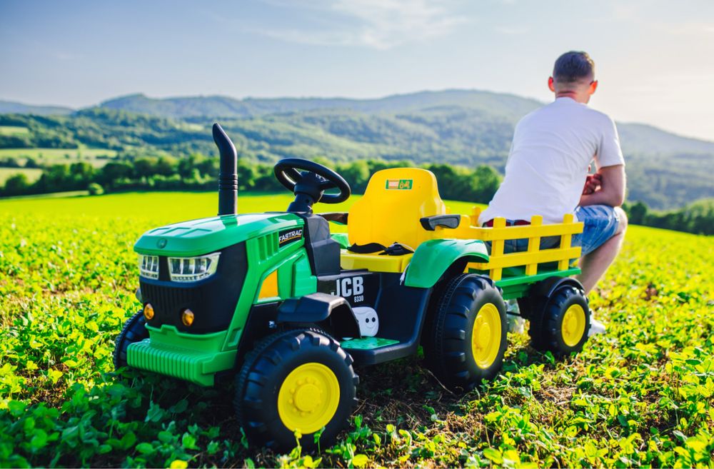 Wielki traktor na akumulator dla dziecka 12V7ah 90W dźwięki pilot