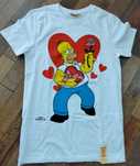 T-shirt roz S biały z The Simpson