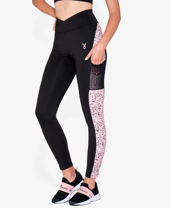 Nowy komplet cardio bunny sportowy dres legginsy top leginsy 34/36