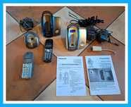 Telefon bezprzewodowy Panasonic - 2 słuchawki + osprzęt - Kraków!