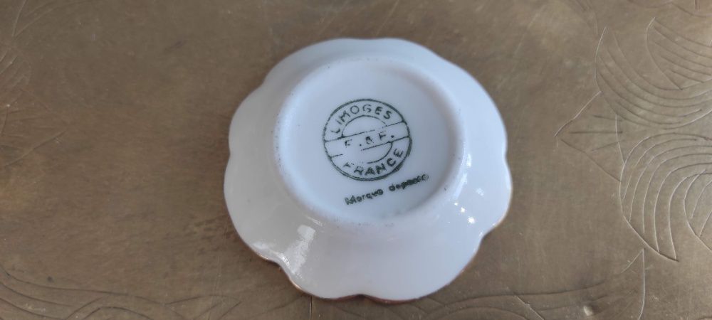 Talerzyk Dekoracyjny NAPOLEON Porcelana LIMOGES Francja Średnica 5,7