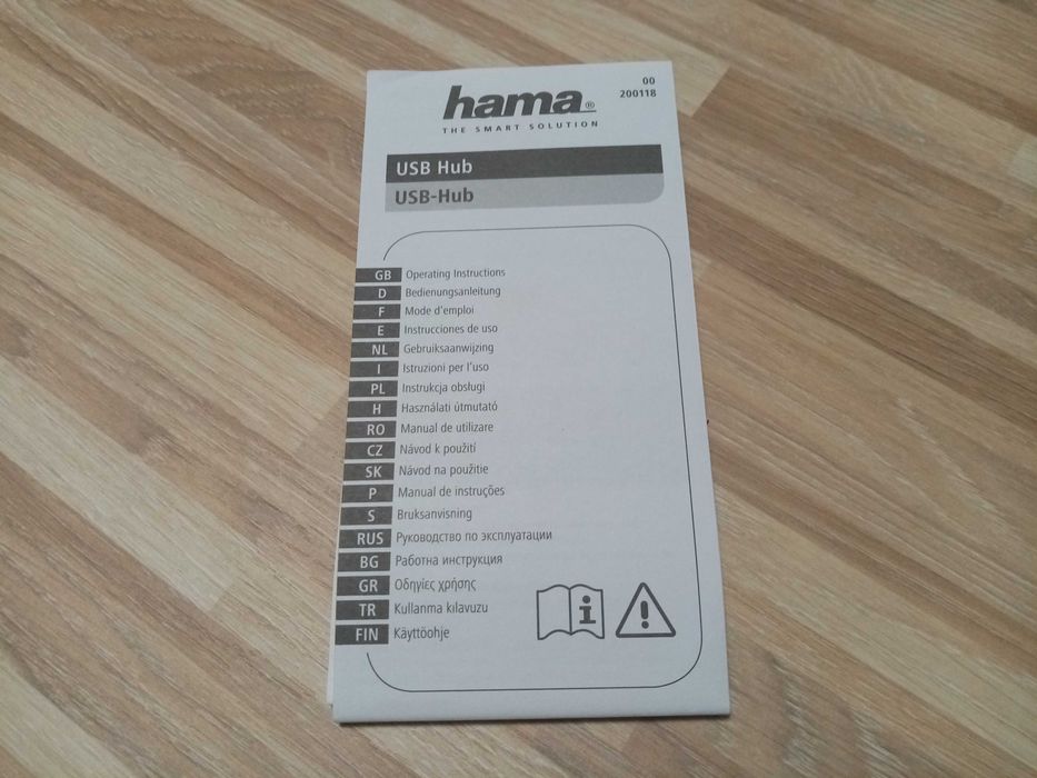 USB 2.0 Hub HAMA 4 wejścia adapter USB