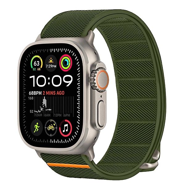 Pasek Tech-Protect Nylon Slip na Apple Watch 44 / 45 / 46 / 49 mm - zi