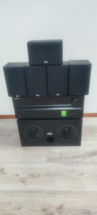 Zestaw 5.1 Onkyo TX-NR414 z głośnikami Heco